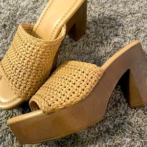 Woven platform sandal from Just Fab